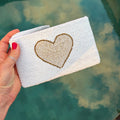 Hand beaded Balinese Clutch - Love