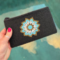 Hand beaded Balinese Clutch - Black